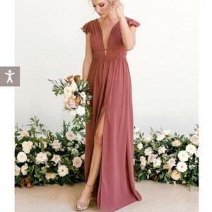 Cinnamon Rose Cora chiffon bridesmaid dress - Revelry
